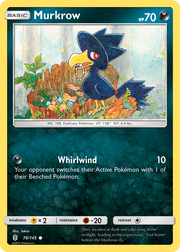 Murkrow (78/145) [Sun & Moon: Guardians Rising] | KingTCG.ca