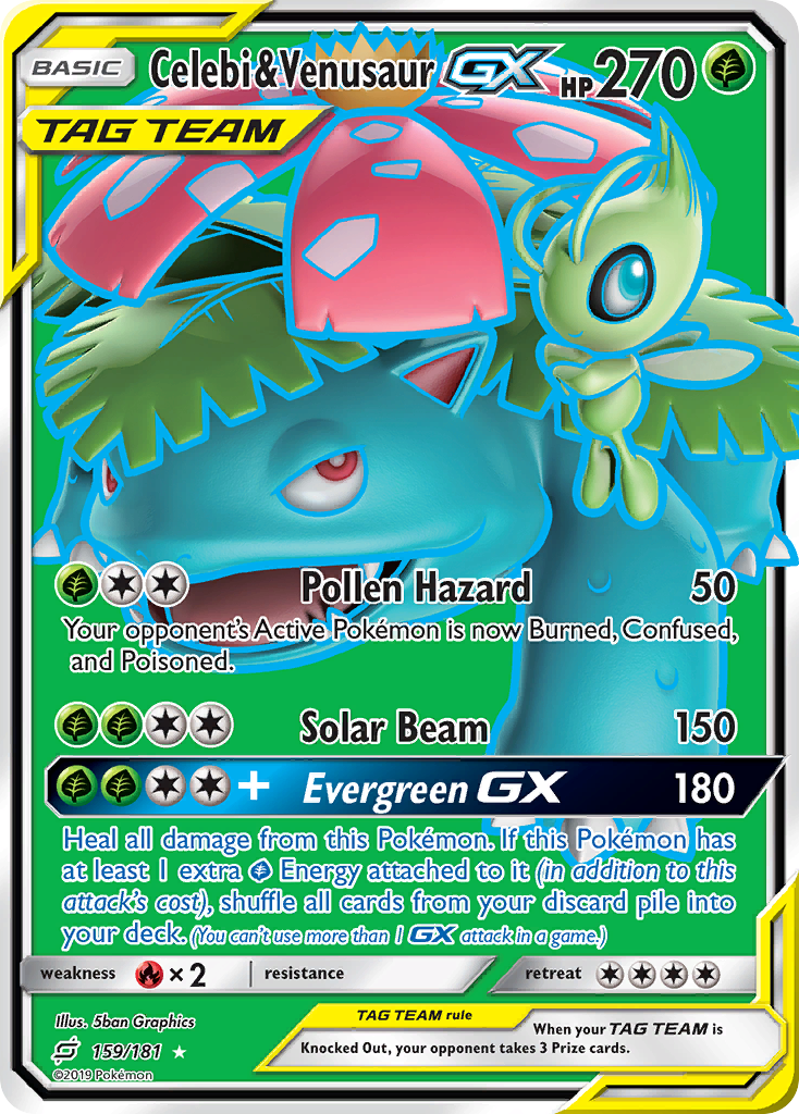 Celebi & Venusaur GX (159/181) [Sun & Moon: Team Up] | KingTCG.ca