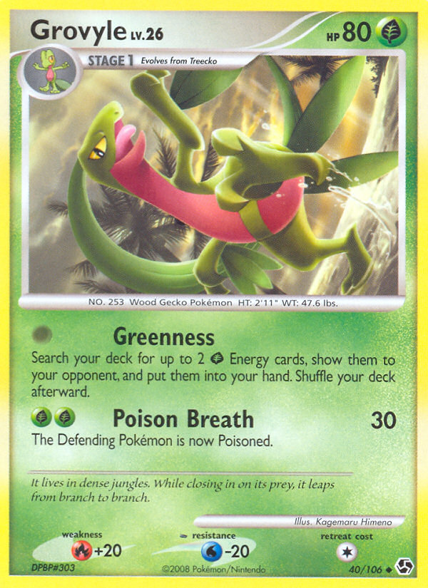 Grovyle (40/106) [Diamond & Pearl: Great Encounters] | KingTCG.ca