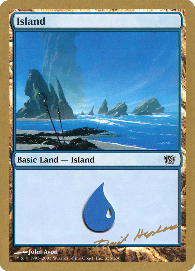 Island (dh336) (Dave Humpherys) [World Championship Decks 2003] | KingTCG.ca