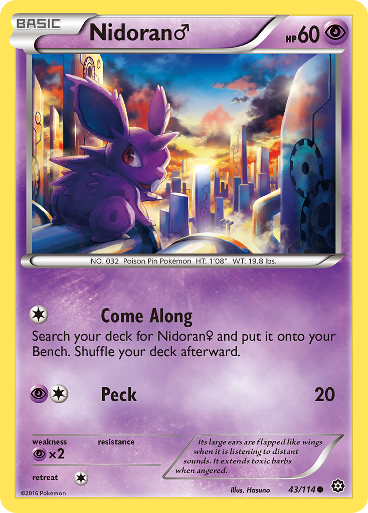 Nidoran (43/114) (Male) [XY: Steam Siege] | KingTCG.ca