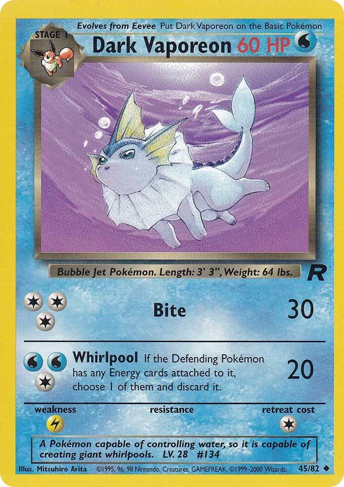 Dark Vaporeon (45/82) [Team Rocket] | KingTCG.ca