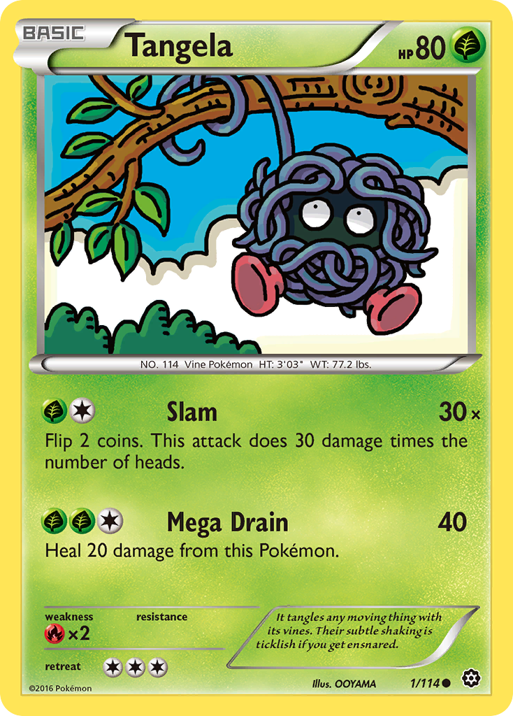 Tangela (1/114) [XY: Steam Siege] | KingTCG.ca