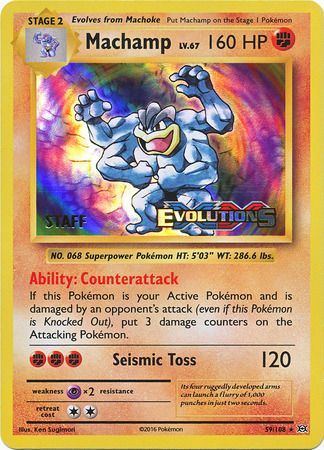 Machamp (XY Evolutions Staff Prerelease) (59/108) [XY: Black Star Promos] | KingTCG.ca