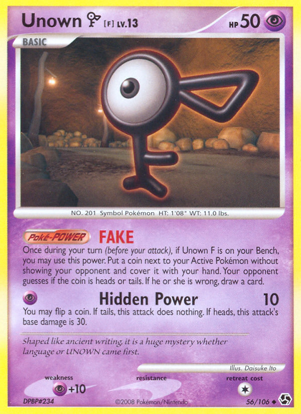 Unown F (56/106) [Diamond & Pearl: Great Encounters] | KingTCG.ca