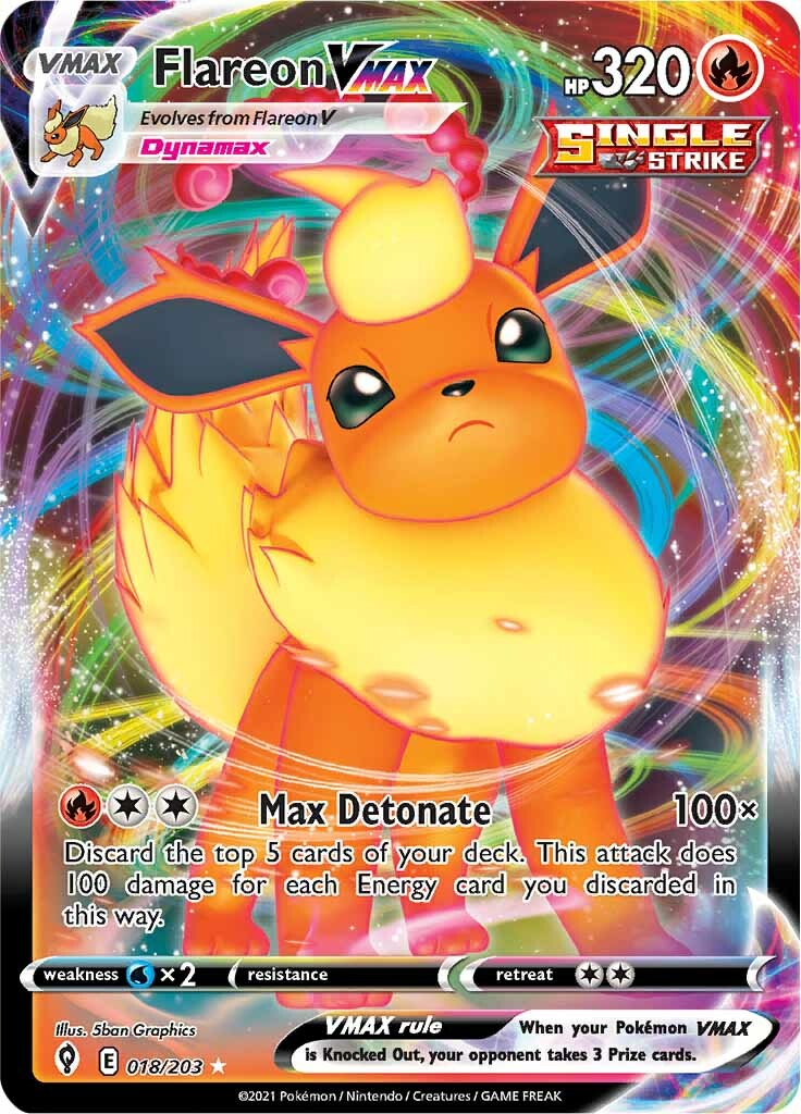 Flareon VMAX (018/203) [Sword & Shield: Evolving Skies] | KingTCG.ca