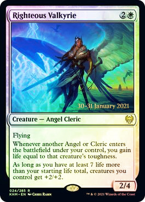 Righteous Valkyrie  [Kaldheim Prerelease Promos] | KingTCG.ca