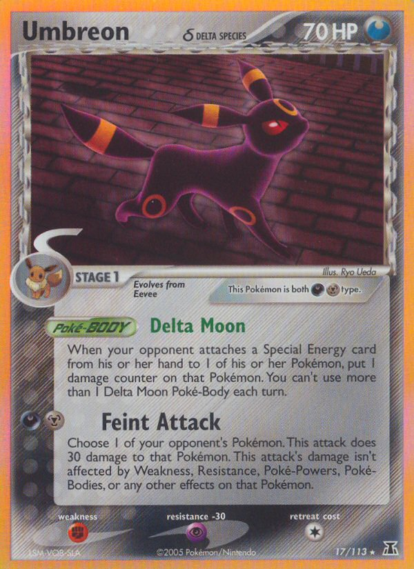 Umbreon (17/113) (Delta Species) [EX: Delta Species] | KingTCG.ca