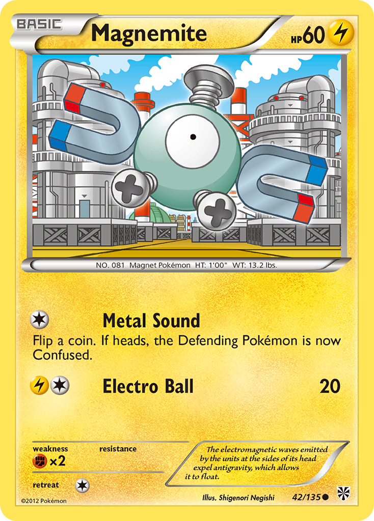 Magnemite (42/135) [Black & White: Plasma Storm] | KingTCG.ca