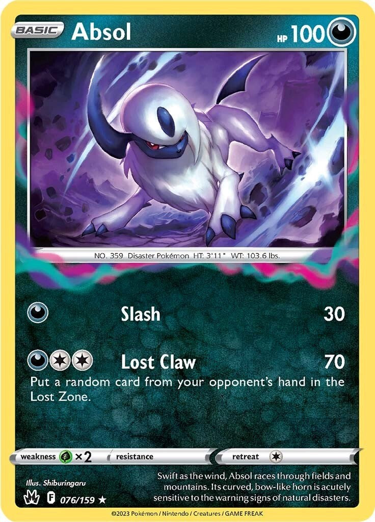 Absol (076/159) [Sword & Shield: Crown Zenith] | KingTCG.ca