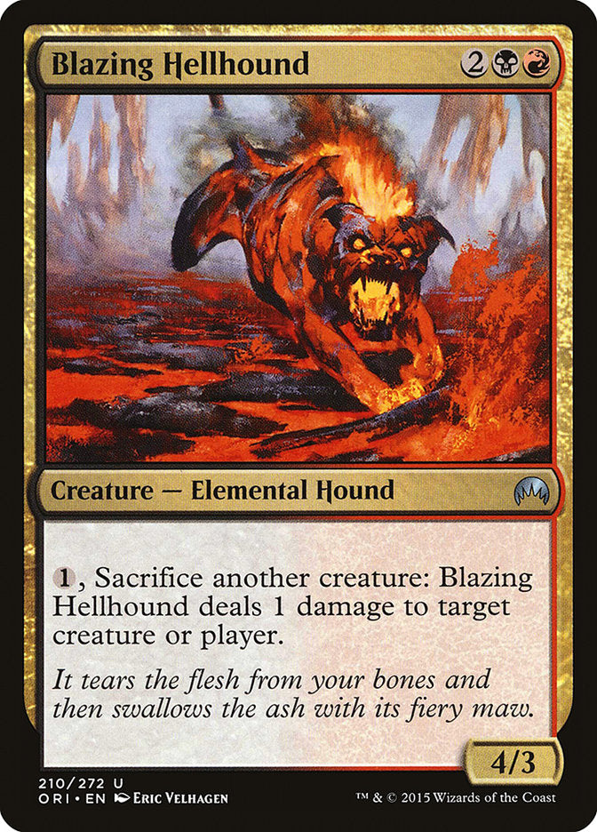 Blazing Hellhound [Magic Origins] | KingTCG.ca