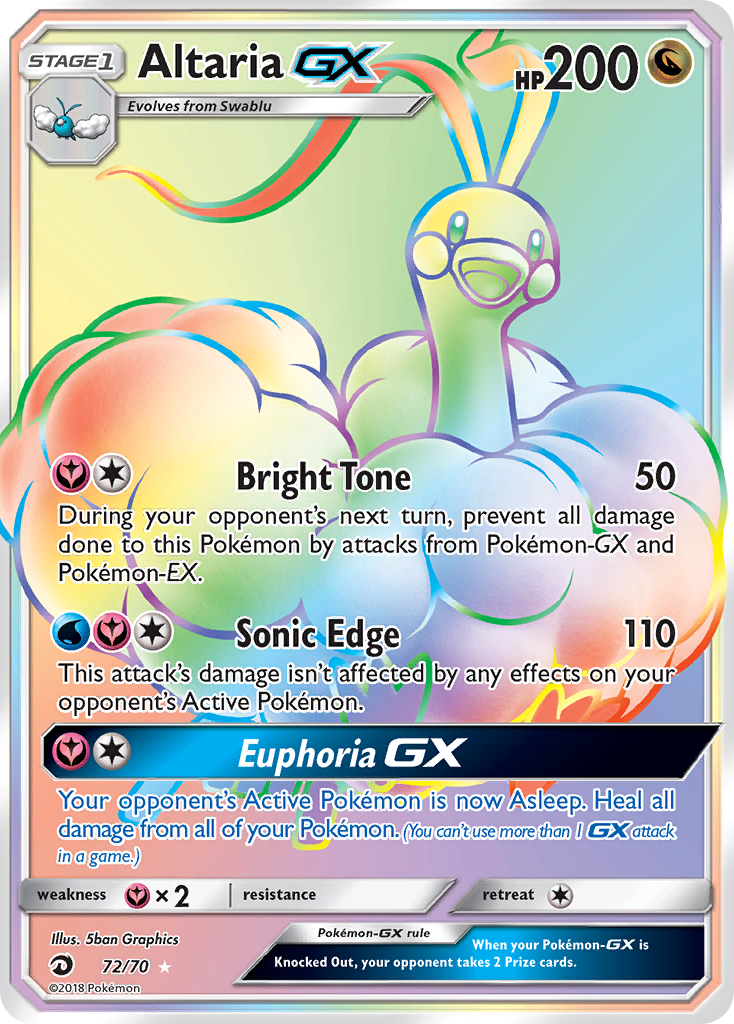 Altaria GX (72/70) [Sun & Moon: Dragon Majesty] | KingTCG.ca