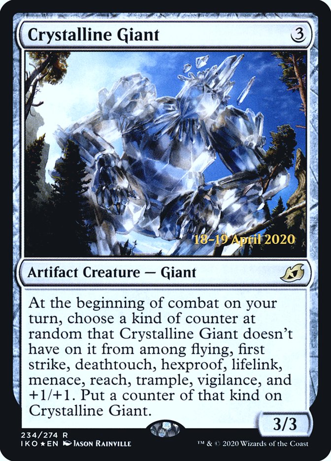 Crystalline Giant  [Ikoria: Lair of Behemoths Prerelease Promos] | KingTCG.ca