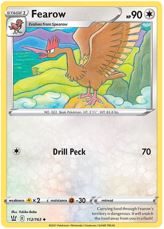 Fearow (112/163) [Sword & Shield: Battle Styles] | KingTCG.ca