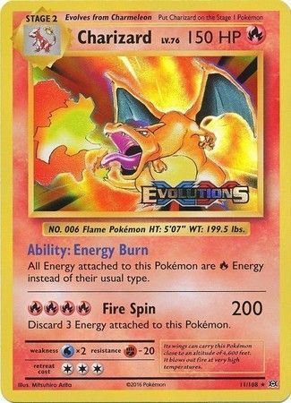 Charizard (XY Evolutions Prerelease) (11/108) [XY: Black Star Promos] | KingTCG.ca