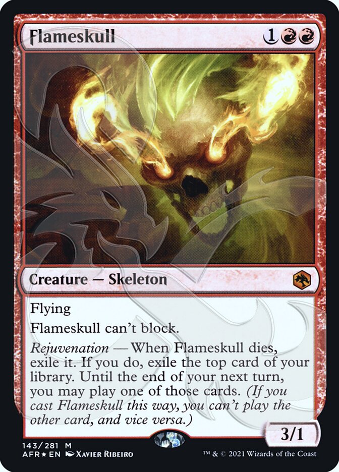 Flameskull (Ampersand Promo) [Dungeons & Dragons: Adventures in the Forgotten Realms Promos] | KingTCG.ca