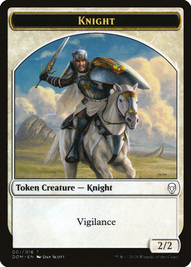 Knight (001/016) [Dominaria Tokens] | KingTCG.ca