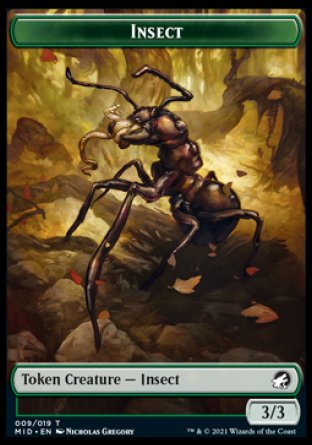 Insect Token [Innistrad: Midnight Hunt Tokens] | KingTCG.ca