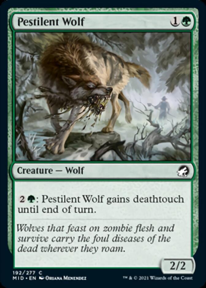 Pestilent Wolf [Innistrad: Midnight Hunt] | KingTCG.ca