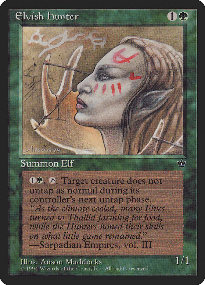 Elvish Hunter (Anson Maddocks) [Fallen Empires] | KingTCG.ca