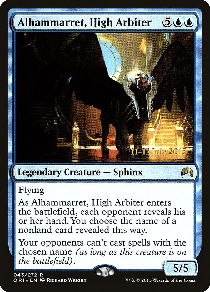 Alhammarret, High Arbiter [Magic Origins Promos] | KingTCG.ca