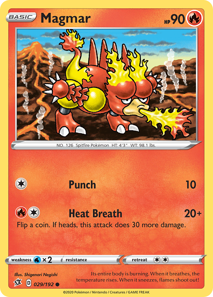 Magmar (29/192) [Sword & Shield: Rebel Clash] | KingTCG.ca