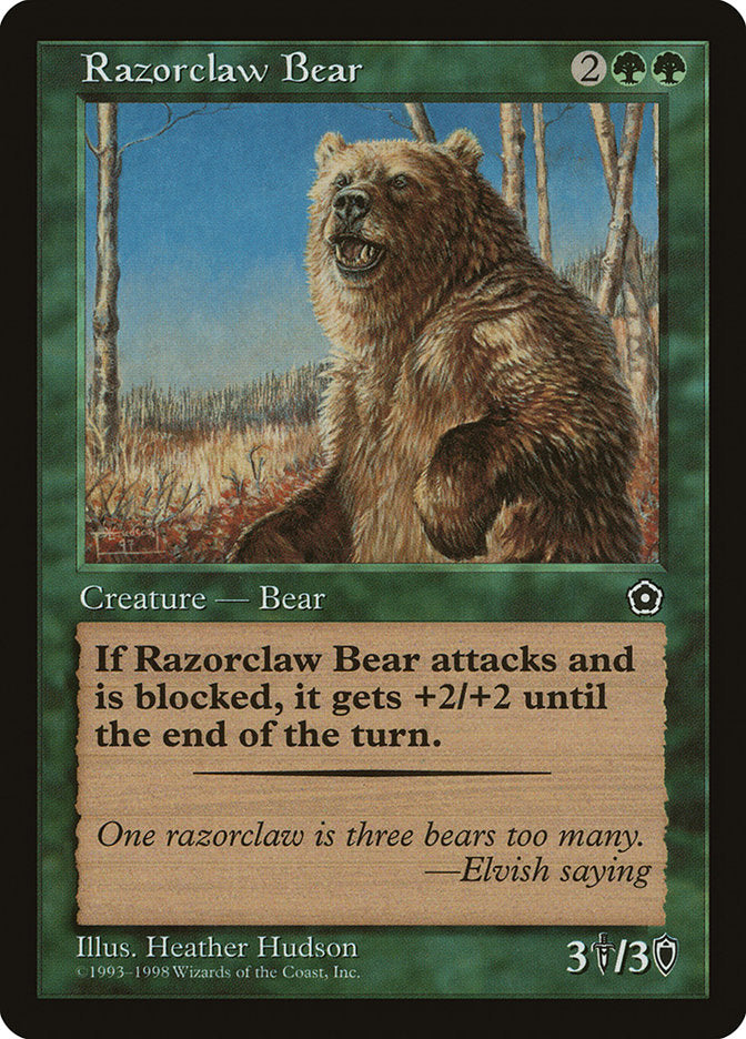 Razorclaw Bear [Portal Second Age] | KingTCG.ca