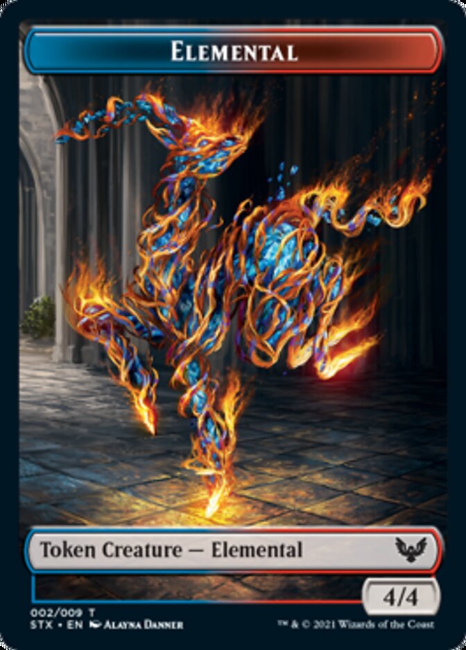 Elemental // Emblem - Lukka, Wayward Bonder Token [Strixhaven: School of Mages Tokens] | KingTCG.ca