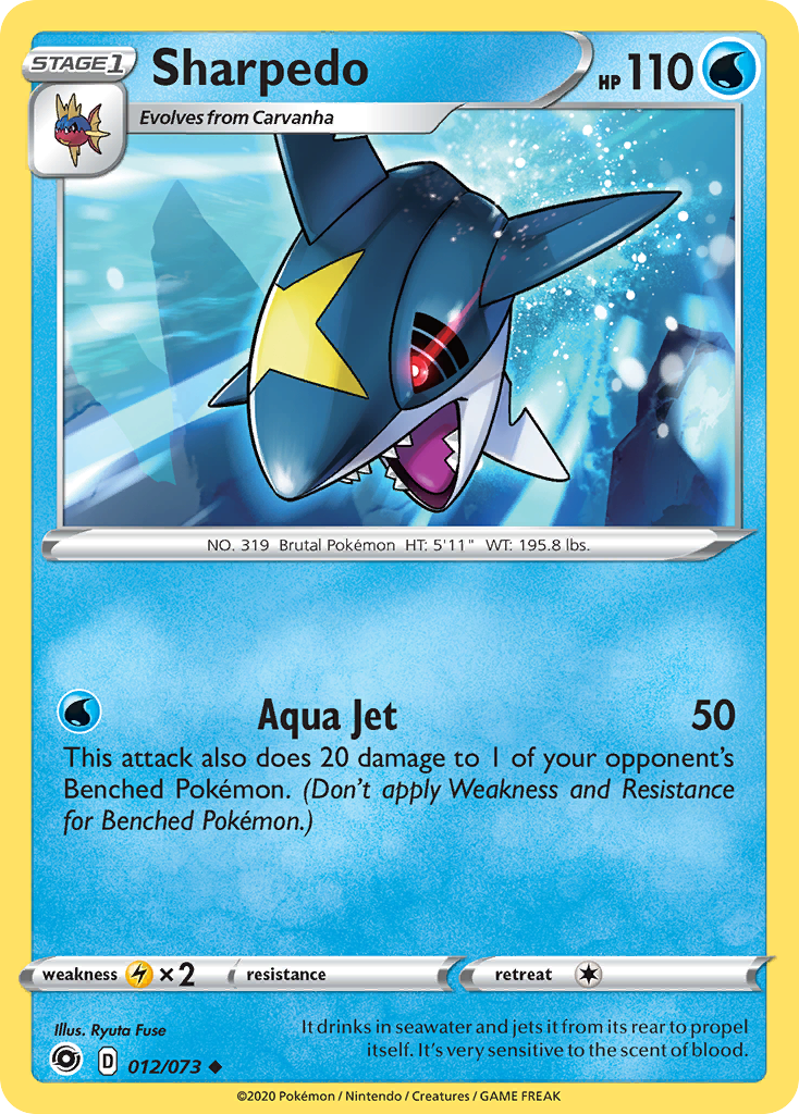 Sharpedo (12/073) [Sword & Shield: Champion's Path] | KingTCG.ca