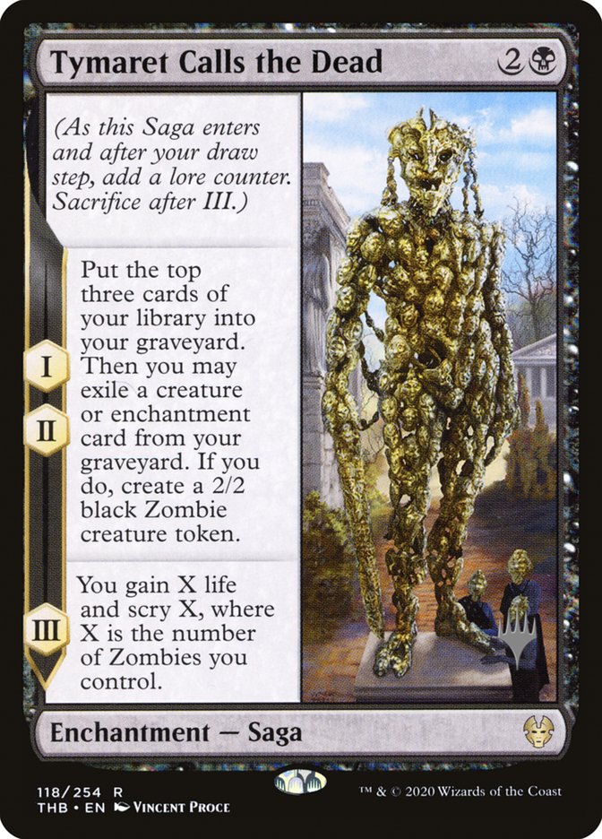 Tymaret Calls the Dead (Promo Pack) [Theros Beyond Death Promos] | KingTCG.ca