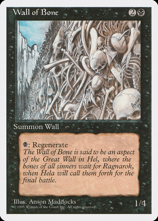 Wall of Bone [Fourth Edition] | KingTCG.ca