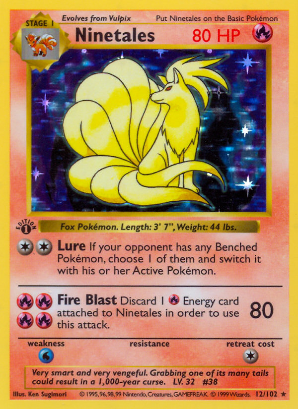 Ninetales (12/102) [Base Set 1st Edition] | KingTCG.ca