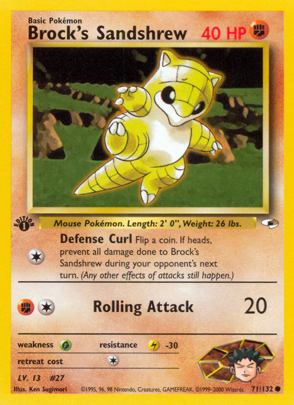 Brock's Sandshrew (71/132) [Gym Heroes 1st Edition] | KingTCG.ca