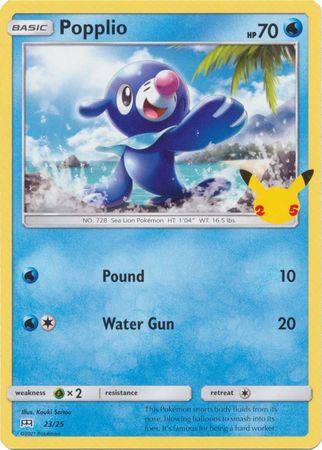 Popplio (23/25) [McDonald's 25th Anniversary] | KingTCG.ca