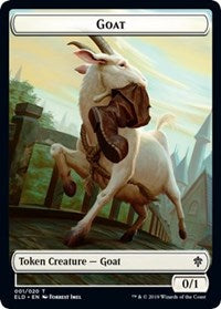 Goat // Food (17) Double-sided Token [Throne of Eldraine Tokens] | KingTCG.ca