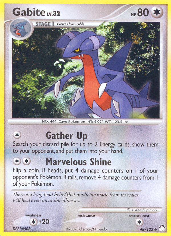 Gabite (48/123) [Diamond & Pearl: Mysterious Treasures] | KingTCG.ca