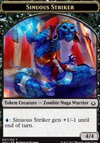 Sinuous Striker // Zombie Double-sided Token [Hour of Devastation Tokens] | KingTCG.ca