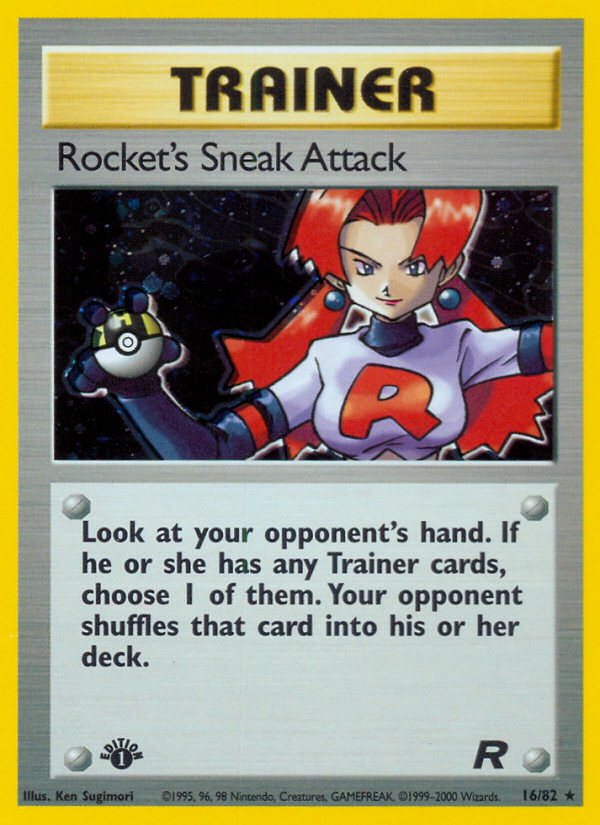 Rocket's Sneak Attack (16/82) [Team Rocket 1st Edition] | KingTCG.ca