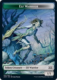 Elf Warrior // Plant Double-sided Token [Double Masters Tokens] | KingTCG.ca