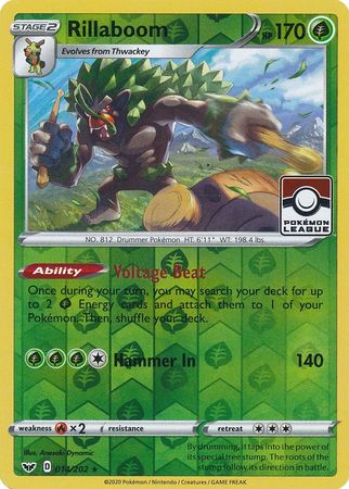 Rillaboom (014/202) (League Promo) [Sword & Shield: Base Set] | KingTCG.ca