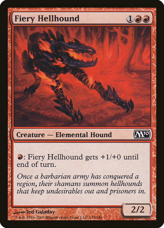 Fiery Hellhound [Magic 2010] | KingTCG.ca