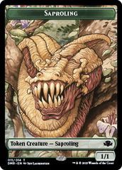 Zombie // Saproling Double-Sided Token [Dominaria Remastered Tokens] | KingTCG.ca