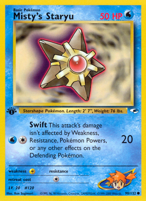 Misty's Staryu (90/132) [Gym Heroes 1st Edition] | KingTCG.ca