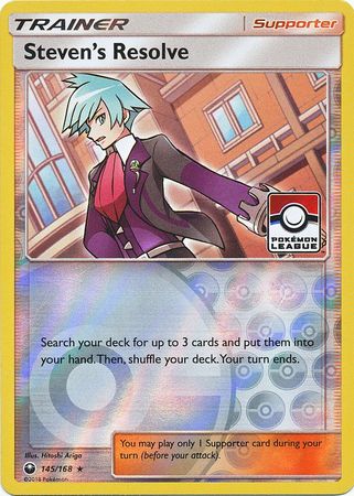 Steven's Resolve (145/168) (League Promo) [Sun & Moon: Celestial Storm] | KingTCG.ca