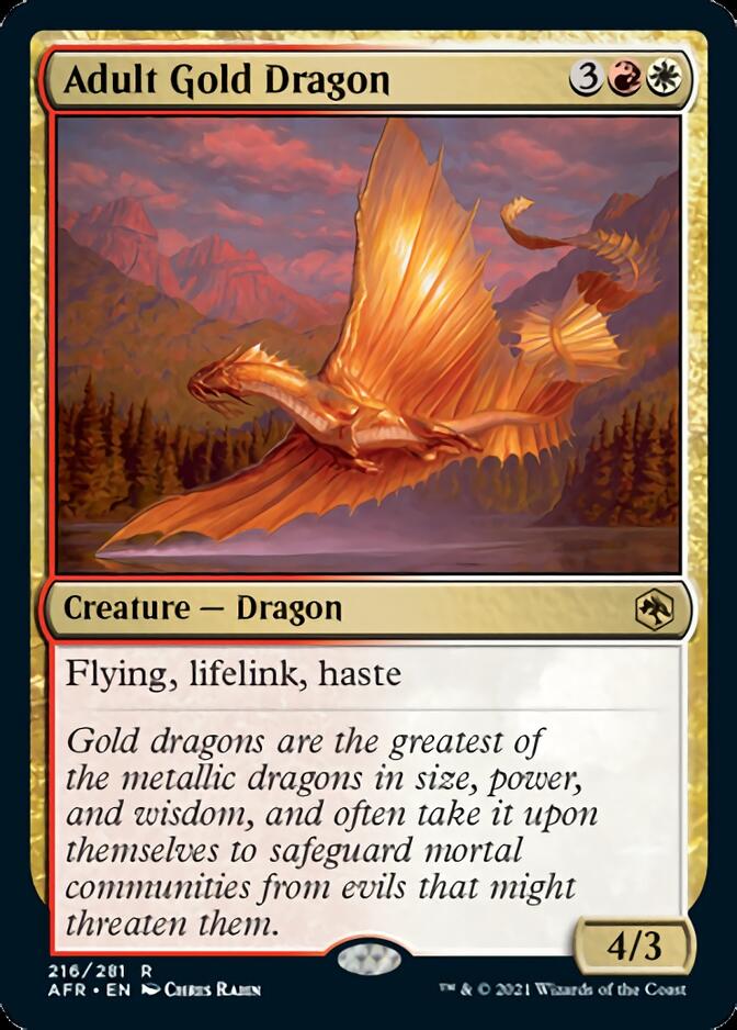 Adult Gold Dragon [Dungeons & Dragons: Adventures in the Forgotten Realms] | KingTCG.ca