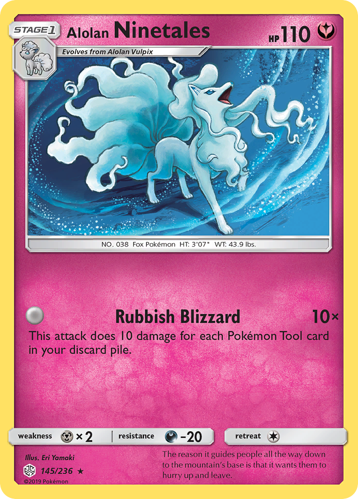 Alolan Ninetales (145/236) [Sun & Moon: Cosmic Eclipse] | KingTCG.ca