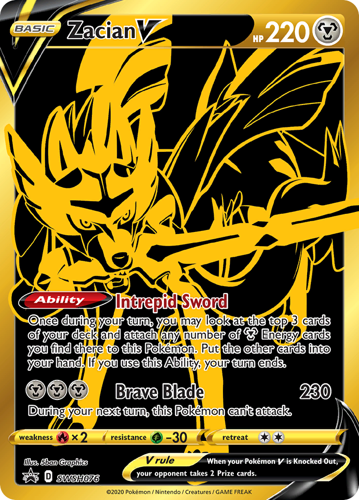 Zacian V (SWSH076) [Sword & Shield: Black Star Promos] | KingTCG.ca