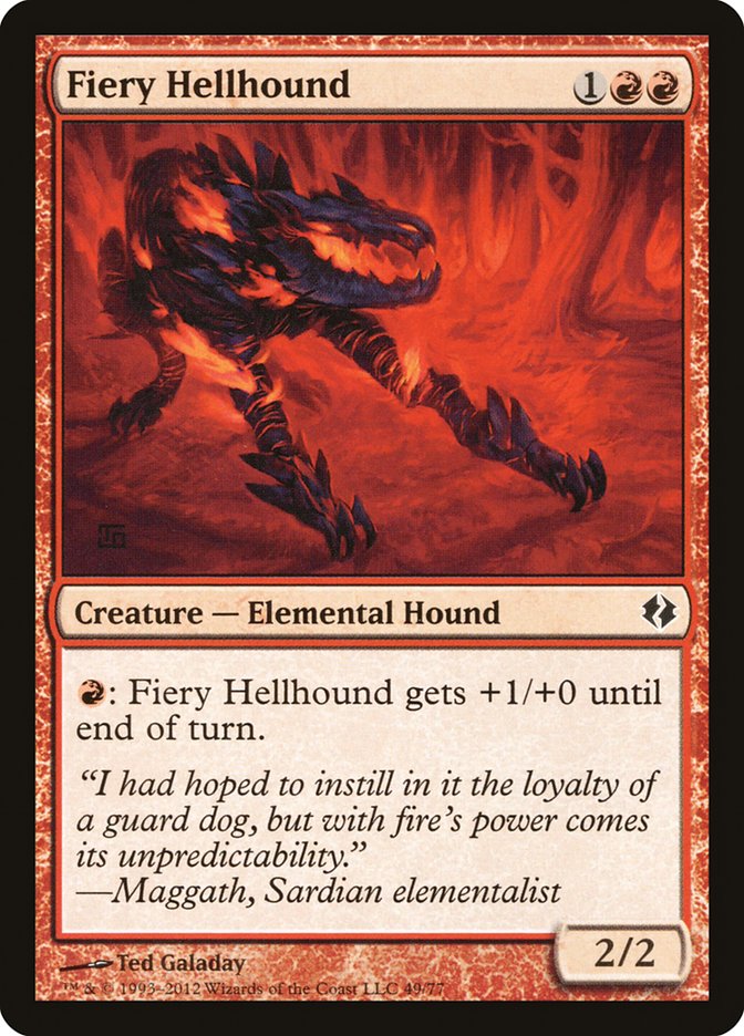 Fiery Hellhound [Duel Decks: Venser vs. Koth] | KingTCG.ca