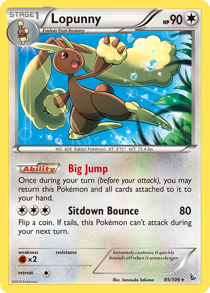 Lopunny (85/106) [XY: Flashfire] | KingTCG.ca