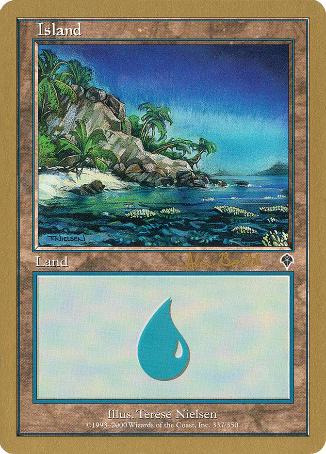 Island (ab337) (Alex Borteh) [World Championship Decks 2001] | KingTCG.ca